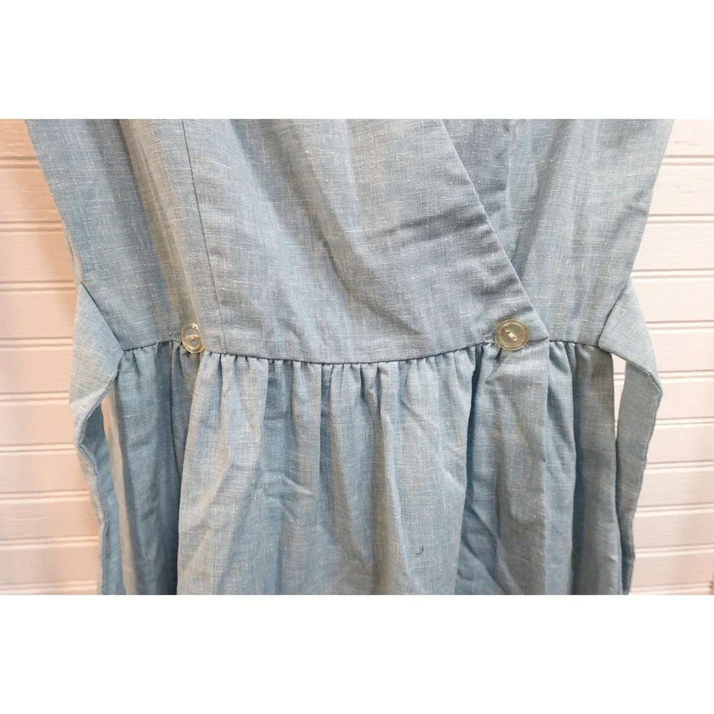 Concept 70's Swirl Dress Women's size 10 Large Maxi Wrap Ankle length Sleeveless